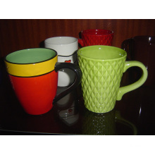Ceramic Green Mug with Texture